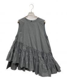 rosy monster（ロージーモンスター）の古着「ノースリーブオペラチュニック」｜グレー