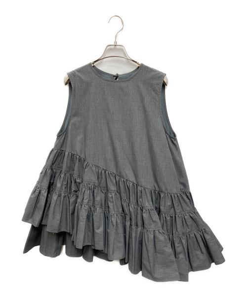 rosy monster（ロージーモンスター）rosy monster (ロージーモンスター) ノースリーブオペラチュニック グレー サイズ:FREEの古着・服飾アイテム