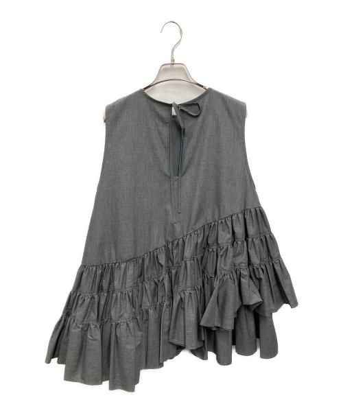 rosy monster（ロージーモンスター）rosy monster (ロージーモンスター) ノースリーブオペラチュニック グレー サイズ:FREEの古着・服飾アイテム