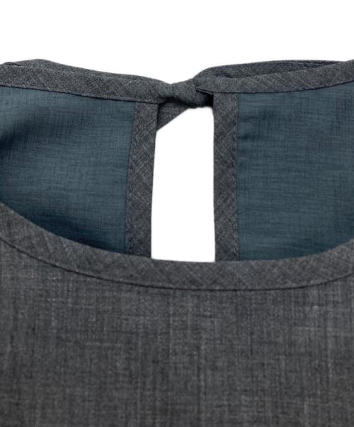 rosy monster（ロージーモンスター）rosy monster (ロージーモンスター) ノースリーブオペラチュニック グレー サイズ:FREEの古着・服飾アイテム