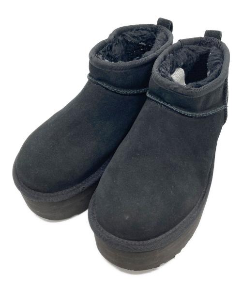UGG（アグ）UGG (アグ) クラシック ウルトラ ミニ プラットフォーム ブラック サイズ:22cmの古着・服飾アイテム