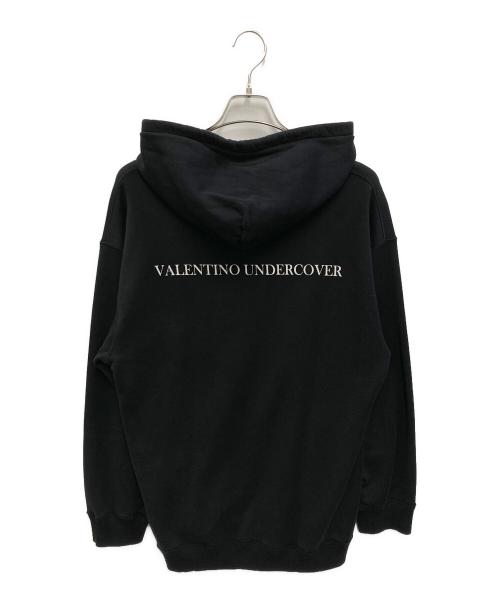 VALENTINO（ヴァレンティノ）VALENTINO (ヴァレンティノ) UNDERCOVER (アンダーカバー) UFO Face print hoodie ブラック サイズ:Sの古着・服飾アイテム