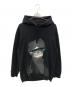 VALENTINO（ヴァレンティノ）の古着「UFO Face print hoodie」｜ブラック