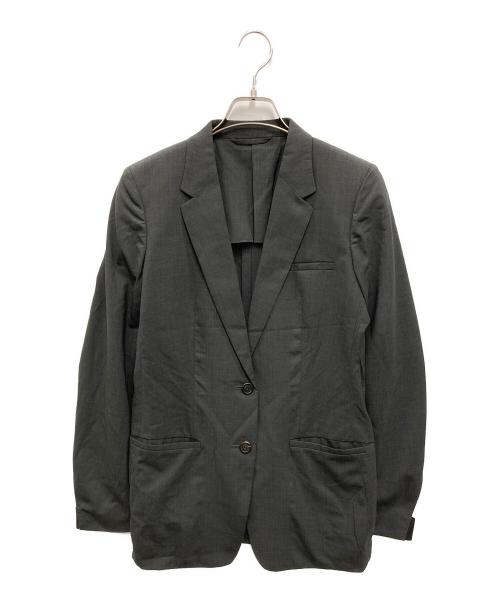 PRADA SPORTS（プラダスポーツ）PRADA SPORTS (プラダスポーツ) リブ テーラードジャケット グレー サイズ:40の古着・服飾アイテム