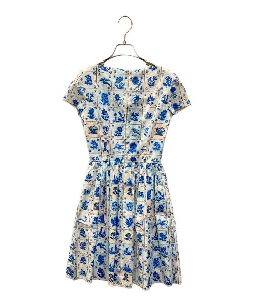 PRADA（プラダ）PRADA (プラダ) 花柄ワンピース スカイブルー サイズ:38の古着・服飾アイテム