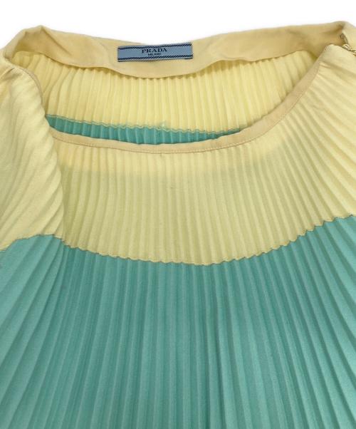 PRADA（プラダ）PRADA (プラダ) プリーツスカート スカイブルー サイズ:SIZE 38の古着・服飾アイテム