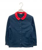 MIU MIUミュウミュウ）の古着「丸襟シャツ」｜ネイビー