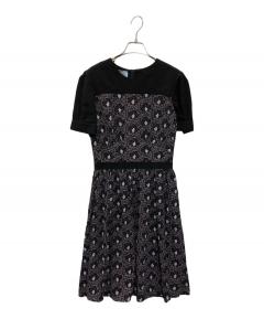 中古・古着通販】PRADA (プラダ) ノースリーブワンピース ブラック