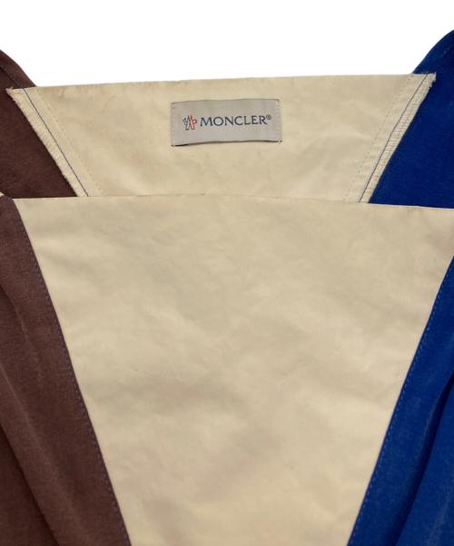 MONCLER GENIUS（モンクレール ジーニアス）MONCLER GENIUS (モンクレール ジーニアス) ストライプワンピース ブルー×ブラウン サイズ:2の古着・服飾アイテム