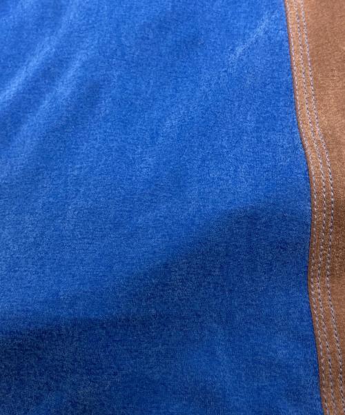 MONCLER GENIUS（モンクレール ジーニアス）MONCLER GENIUS (モンクレール ジーニアス) ストライプワンピース ブルー×ブラウン サイズ:2の古着・服飾アイテム