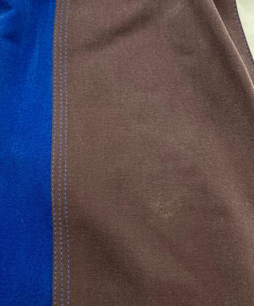 MONCLER GENIUS（モンクレール ジーニアス）MONCLER GENIUS (モンクレール ジーニアス) ストライプワンピース ブルー×ブラウン サイズ:2の古着・服飾アイテム