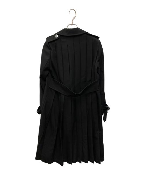 GUCCI（グッチ）GUCCI (グッチ) プリーツ トレンチコート ブラック サイズ:38の古着・服飾アイテム