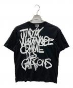 JUNYA WATANABE COMME des GARCONS(ジュンヤワタナベ コムデギャルソン）の古着「プリントTシャツ」｜ブラック