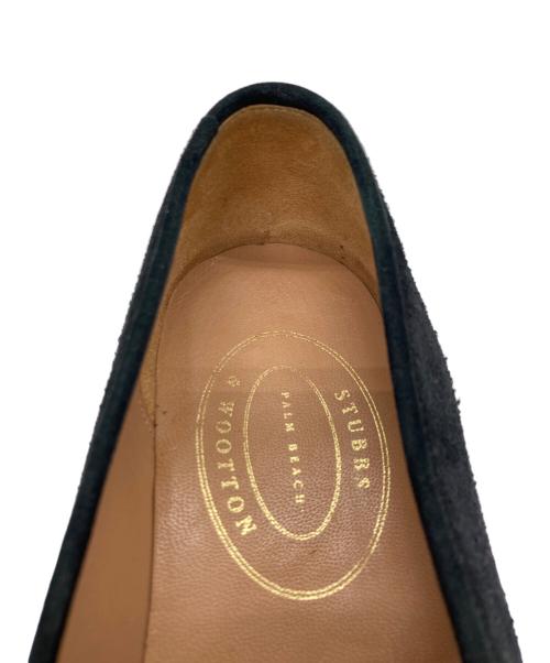 STUBBS WOOTTON（スタブス アンド ウートン）STUBBS WOOTTON (スタブス アンド ウートン) スウェードローファー ブラック サイズ:8の古着・服飾アイテム