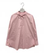 Aimeineエメイン）の古着「ローズリボンベーシックシャツ」｜ピンク