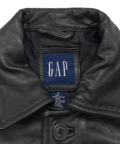GAP（ギャップ）GAP (ギャップ) 【古着】レザーカーコート ブラック サイズ:Ｍの古着・服飾アイテム