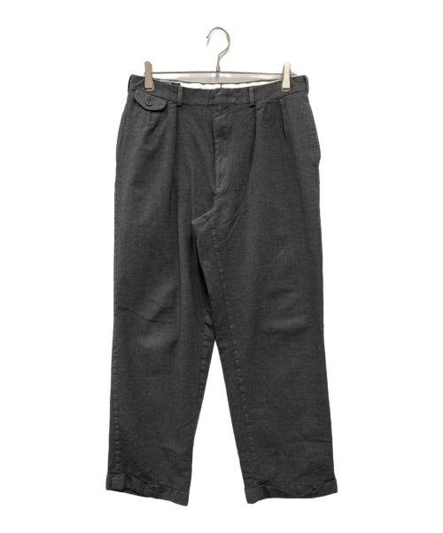 POLO RALPH LAUREN（ポロ・ラルフローレン）POLO RALPH LAUREN (ポロ・ラルフローレン) 2タックパンツ チャコールグレー サイズ:不明の古着・服飾アイテム
