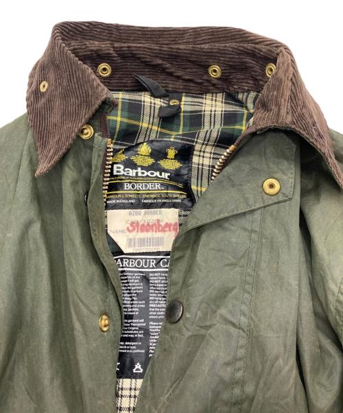 Barbour（バブアー）Barbour (バブアー) BORDER OIL COAT オリーブ サイズ:実寸参照の古着・服飾アイテム