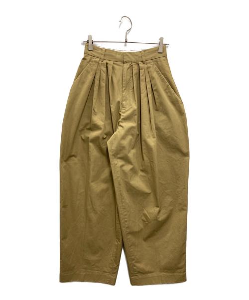 TODAYFUL（トゥデイフル）TODAYFUL (トゥデイフル) Tuck Tapered Trousers ベージュ サイズ:SIZE 38の古着・服飾アイテム