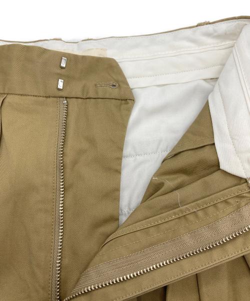 TODAYFUL（トゥデイフル）TODAYFUL (トゥデイフル) Tuck Tapered Trousers ベージュ サイズ:SIZE 38の古着・服飾アイテム