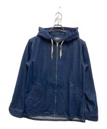 stussy（ステューシー）の古着「デニムフードブルゾン」｜インディゴ