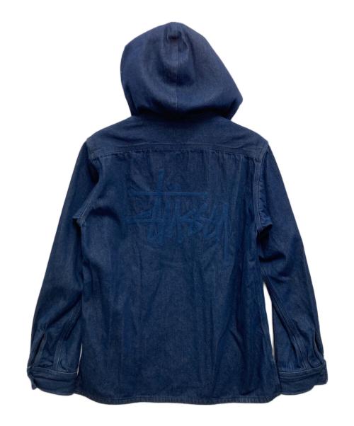 stussy（ステューシー）stussy (ステューシー) デニムフードブルゾン インディゴ サイズ:Mの古着・服飾アイテム