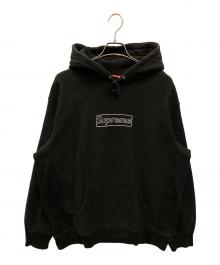 SUPREME×KAWS（シュプリーム×カウズ）の古着「Chalk Logo Hooded Sweatshirt」｜ブラック
