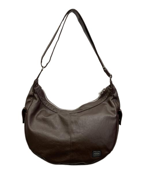 PORTER（ポーター）PORTER (ポーター) フリースタイルショルダーバッグ ブラウンの古着・服飾アイテム