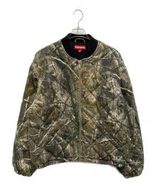 SUPREME（シュプリーム）の古着「Zip-Off Sleeve Quilted Bomber Jacket」｜オリーブ
