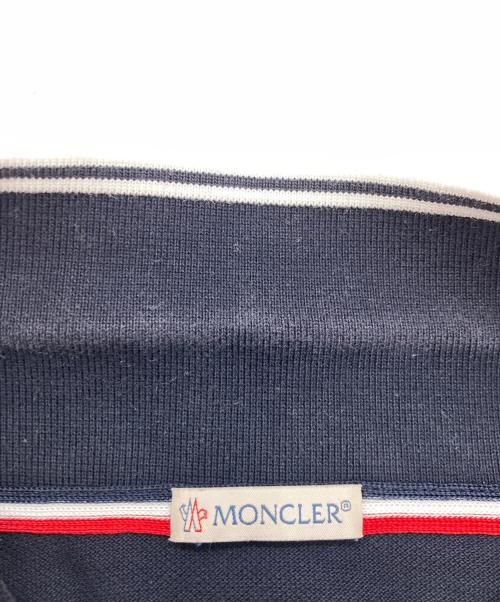 MONCLER（モンクレール）MONCLER (モンクレール) ロゴワッペンポロシャツ ネイビー サイズ:Mの古着・服飾アイテム
