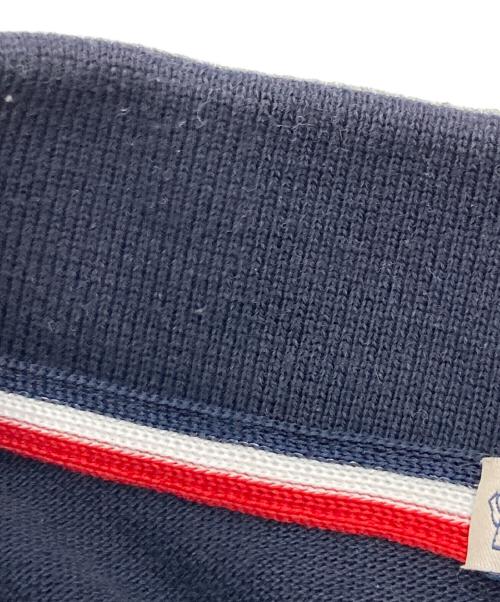 MONCLER（モンクレール）MONCLER (モンクレール) ロゴワッペンポロシャツ ネイビー サイズ:Mの古着・服飾アイテム