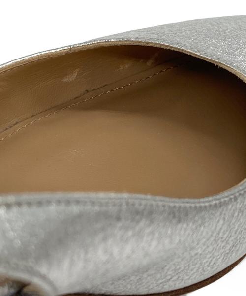 Salvatore Ferragamo（サルヴァトーレ フェラガモ）Salvatore Ferragamo (サルヴァトーレ フェラガモ) ヒールパンプス グレー サイズ:4 1/2 Dの古着・服飾アイテム