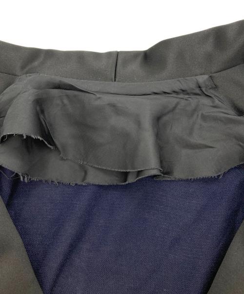 sacai（サカイ）sacai (サカイ) タキシードショールカラー バックフレアニットカーディガン ネイビー サイズ:1の古着・服飾アイテム