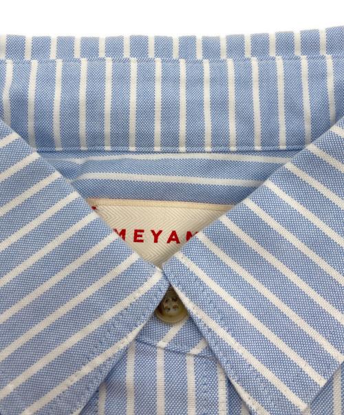 MEYAME（メヤメ）MEYAME (メヤメ) STRIPED SHIRT ブルー サイズ:FREEの古着・服飾アイテム