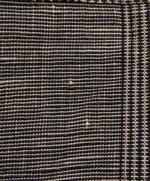 MEYAME（メヤメ）MEYAME (メヤメ) GLENCHECK LINEN PANTS カーキ サイズ:FREEの古着・服飾アイテム