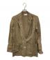 MEYAME（メヤメ）の古着「GLENCHECK LINEN JACKET」｜カーキ