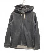 stussyステューシー）の古着「DENIM HOOD ZIP BLOUZON」｜ブラック
