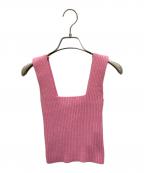 SHISHIKUIシシクイ）の古着「RIBB TOP」｜ピンク