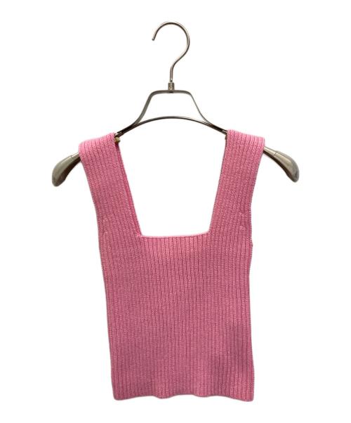 SHISHIKUI（シシクイ）SHISHIKUI (シシクイ) RIBB TOP ピンク サイズ:FREE 未使用品の古着・服飾アイテム