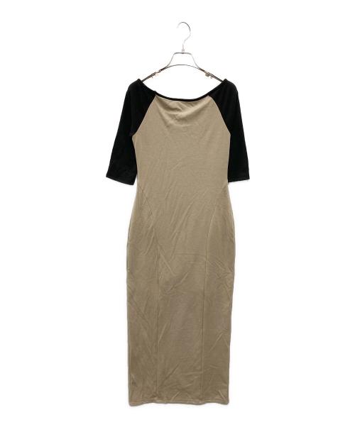 ANDMARY（アンドマリー）ANDMARY (アンドマリー) Mary raglan long dress ベージュ サイズ:FREEの古着・服飾アイテム