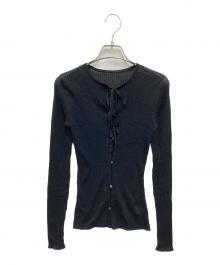 cygne（シーニュ）の古着「RIBON RIB TOPS」｜ブラック
