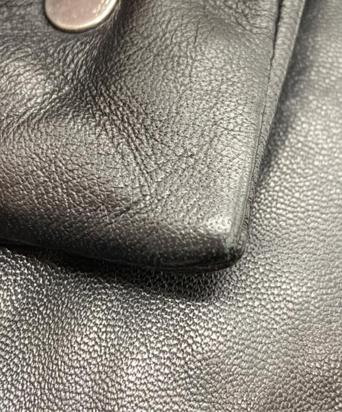 COACH（コーチ）COACH (コーチ) ラムレザーダウンジャケット ブラックの古着・服飾アイテム