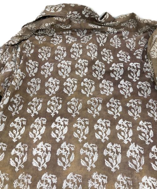NICENESS（ナイスネス）NICENESS (ナイスネス) LEE flower shirt ブラウン サイズ:Mの古着・服飾アイテム