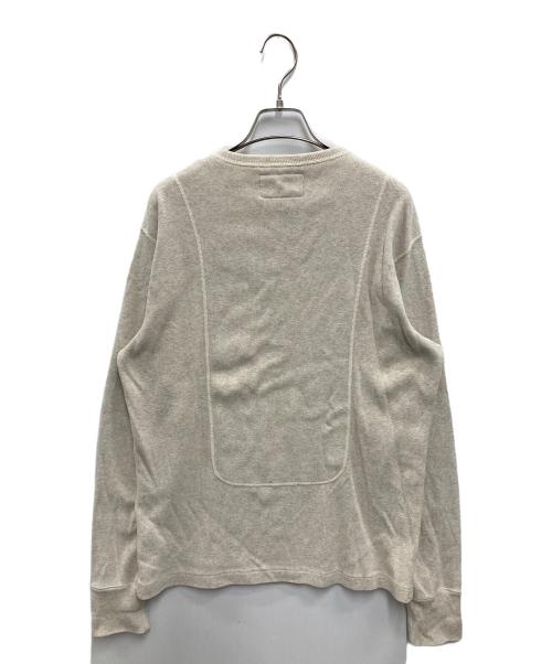 NAVAL CLOTHING FACTORY（ナバル クロージングファクトリー）NAVAL CLOTHING FACTORY (ナバル クロージングファクトリー) パネルデザイン スウェット アイボリー サイズ:42の古着・服飾アイテム