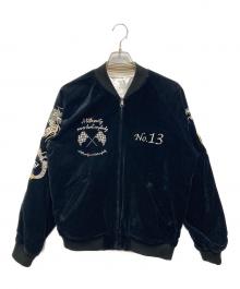 Schott（ショット）の古着「リバーシブル スーベニアジャケット」｜ホワイト×ブラック