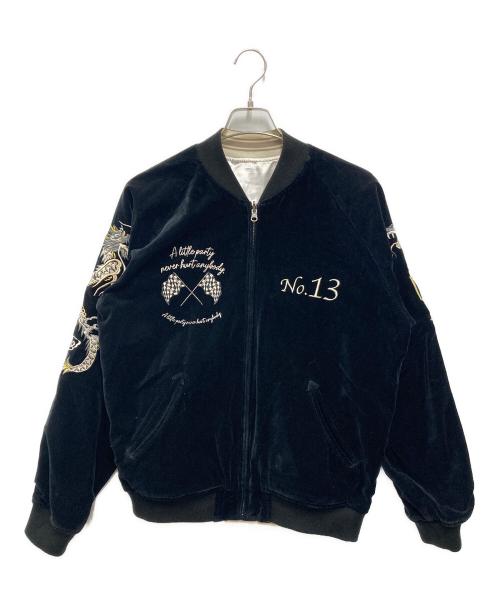 Schott（ショット）Schott (ショット) リバーシブル スーベニアジャケット ホワイト×ブラック サイズ:Mの古着・服飾アイテム