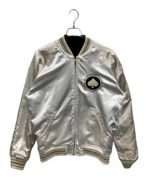 Schott（ショット）Schott (ショット) リバーシブル スーベニアジャケット ホワイト×ブラック サイズ:Mの古着・服飾アイテム