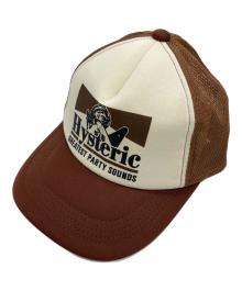 Hysteric Glamour（ヒステリックグラマー）の古着「GUITAR GIRL メッシュキャップ」｜ブラウン