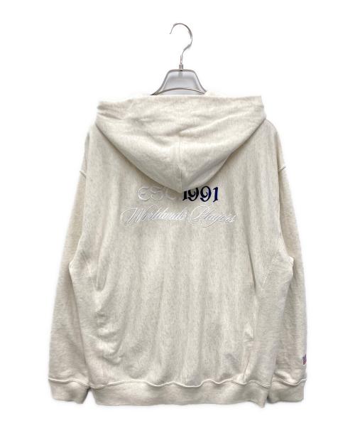 Champion REVERSE WEAVE（チャンピオン リバース ウィーブ）Champion REVERSE WEAVE (チャンピオン リバース ウィーブ) X-LARGE (エクストララージ) ZIPUP HOODED SWEATSHIRT アイボリー サイズ:Lの古着・服飾アイテム
