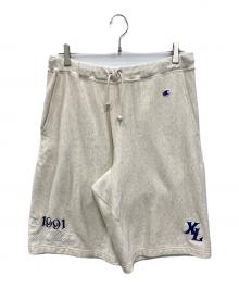 Champion REVERSE WEAVE×X-LARGE（チャンピオン リバース ウィーブ×エクストララージ）の古着「SWEAT SHORTS」｜アイボリー